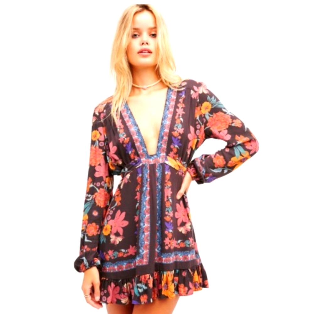 Free People Violet Hill Tunic/Mini Dress Size 12